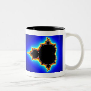 Ursprüngliches Mandelbrot Set 03 - Fraktal-Tasse Zweifarbige Tasse