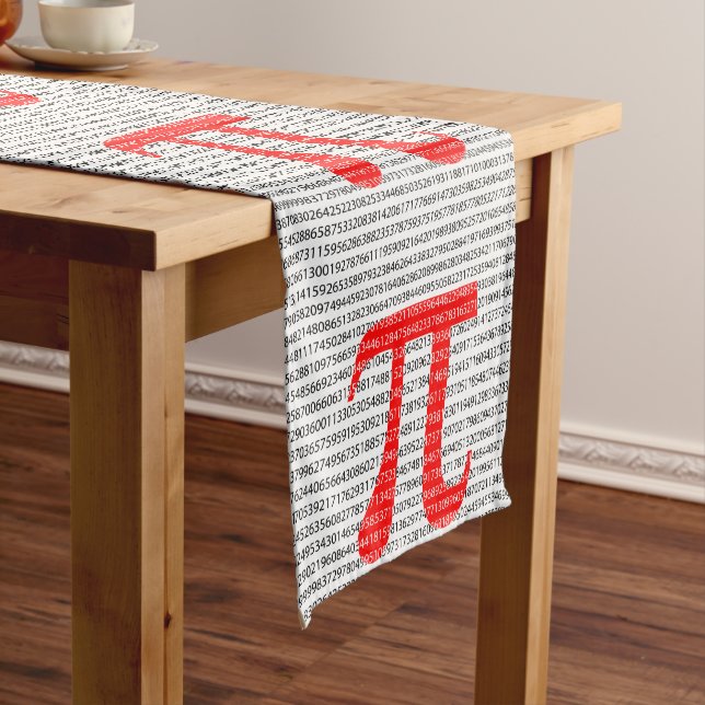 Ursprüngliches Muster der mathematischen Schulnumm Kurzer Tischläufer (Beispiel)