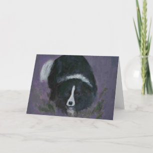 Ursprüngliches notecard Kunst der Border-Collie Karte
