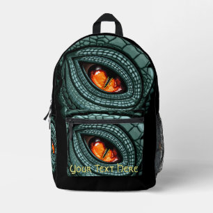 Ursprüngliches Reptilien-Raubtier-Auge Bedruckter Rucksack