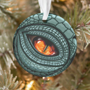 Ursprüngliches Reptilien-Raubtier-Auge Ornament