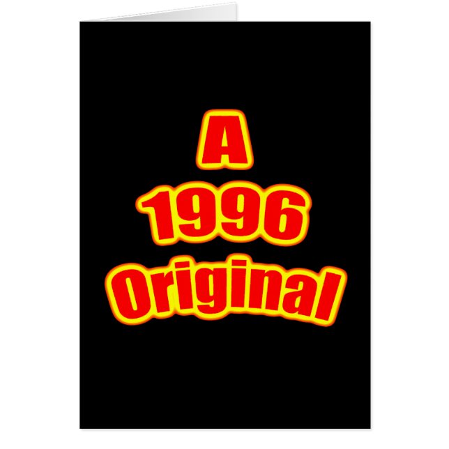 Ursprüngliches Schwarzes des Rot-1996 (Vorne)