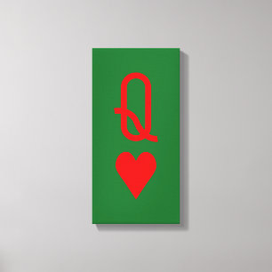 Ursprüngliches Valentinstag Herzenssymbol Leinwanddruck