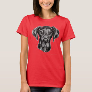 Ursprüngliches Zeichnen des großen Dänen von Carol T-Shirt