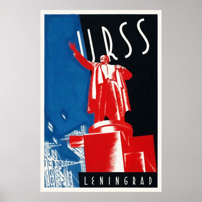 URSS Leningrad UdSSR Vintage Poster 1932 (Vorne)