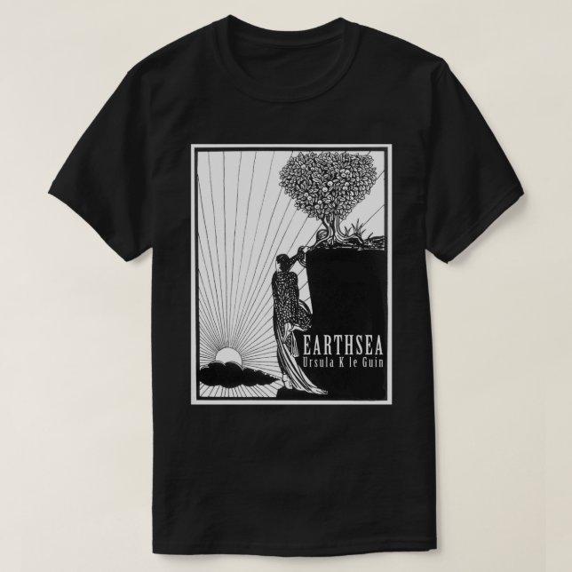 Ursula K. Le Guin Earthsea Cycle Dragons Wizards S T-Shirt (Design vorne)