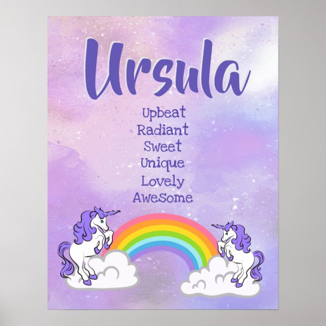 Ursula Name Poster (Vorne)