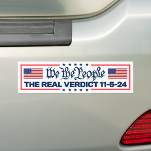 Urteil vom 5. November von uns Menschen Trump 2024 Autoaufkleber