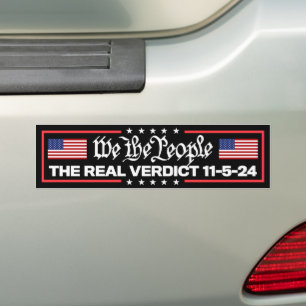 Urteil vom 5. November von uns Menschen Trump 2024 Autoaufkleber