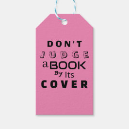 "Urteile ein Buch nicht nach seinem Cover" Zitat R Geschenkanhänger