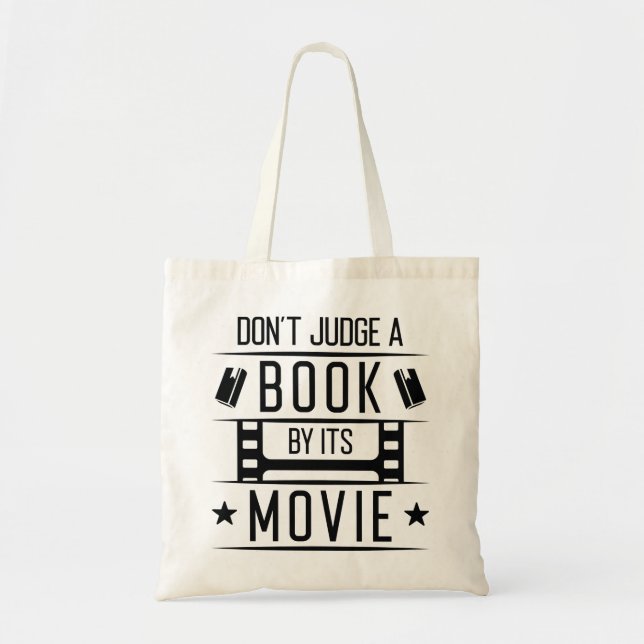 Urteile ein Buch nicht nach seinem Film Tragetasche (Vorne)