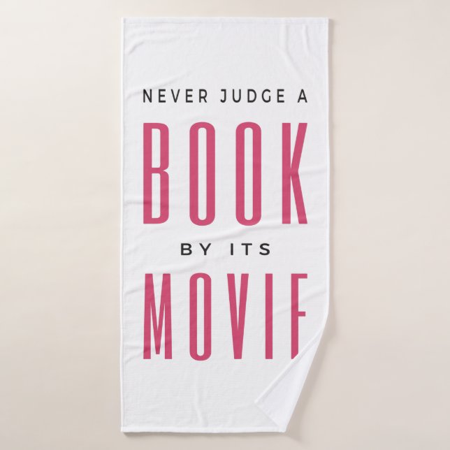 Urteile nie ein Buch nach seinem Film I Badhandtuch Set (Badehandtuch)