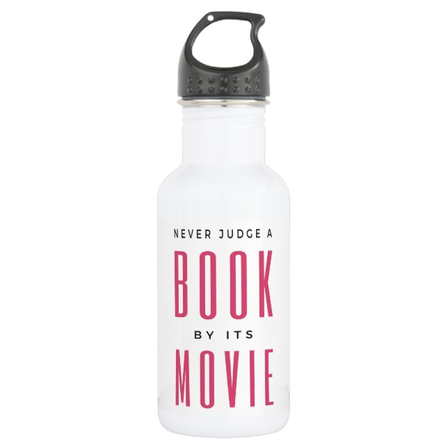 Urteile nie ein Buch nach seinem Film I Edelstahlflasche (Vorderseite)