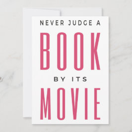 Urteile nie ein Buch nach seinem Film I Einladung