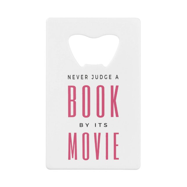 Urteile nie ein Buch nach seinem Film I Geldbeutel Flaschenöffner (Vorderseite)