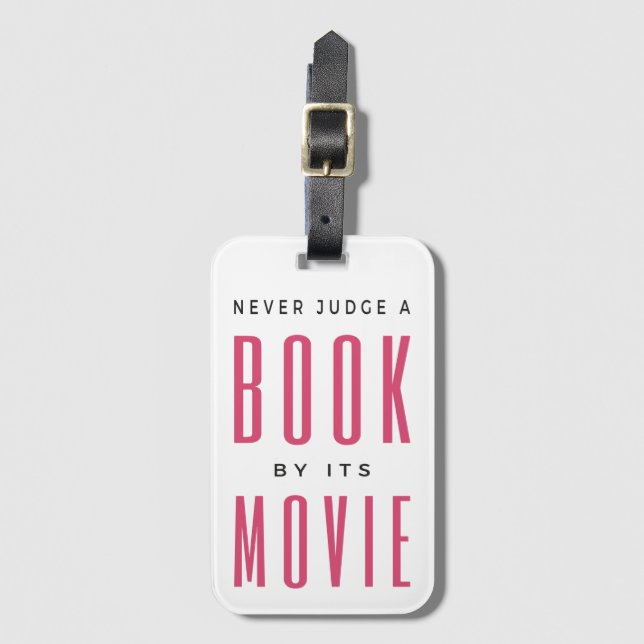 Urteile nie ein Buch nach seinem Film I Gepäckanhänger (Vorderseite Vertikal)