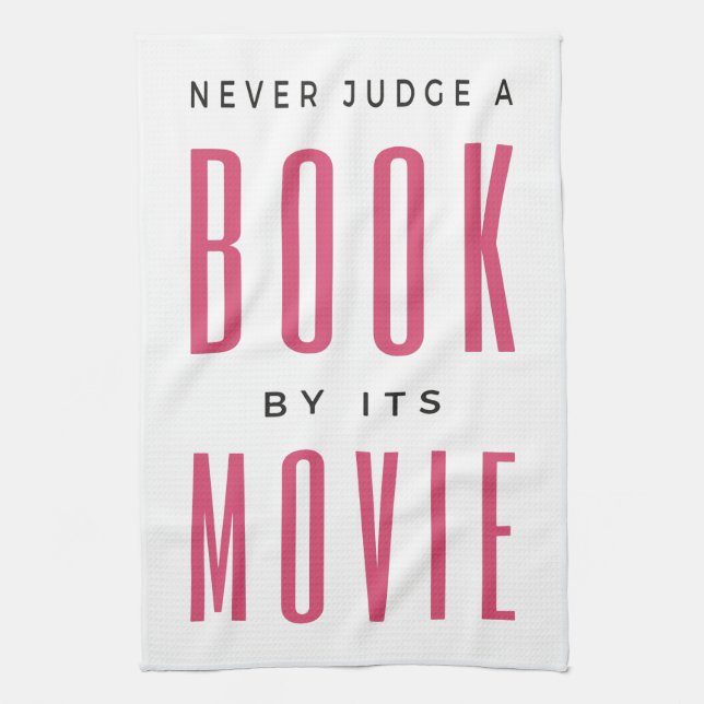 Urteile nie ein Buch nach seinem Film I Geschirrtuch (Vertikal)
