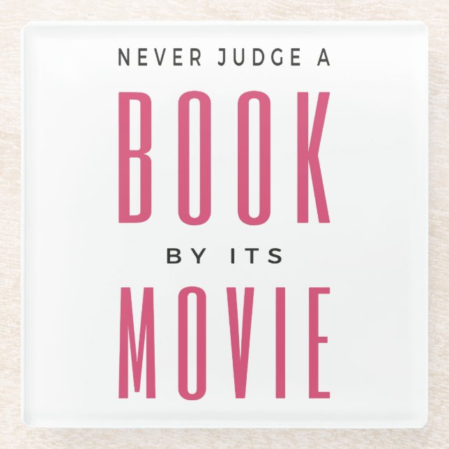 Urteile nie ein Buch nach seinem Film I Glasuntersetzer (Vorderseite)