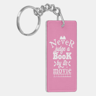Urteile niemals ein Buch nach seinem Filmbuch Love Schlüsselanhänger