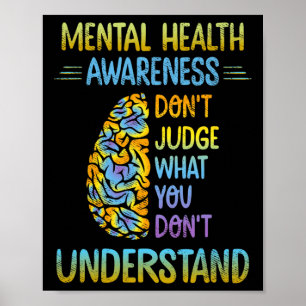 Urteilen Sie nicht, was Sie nicht über psychische  Poster