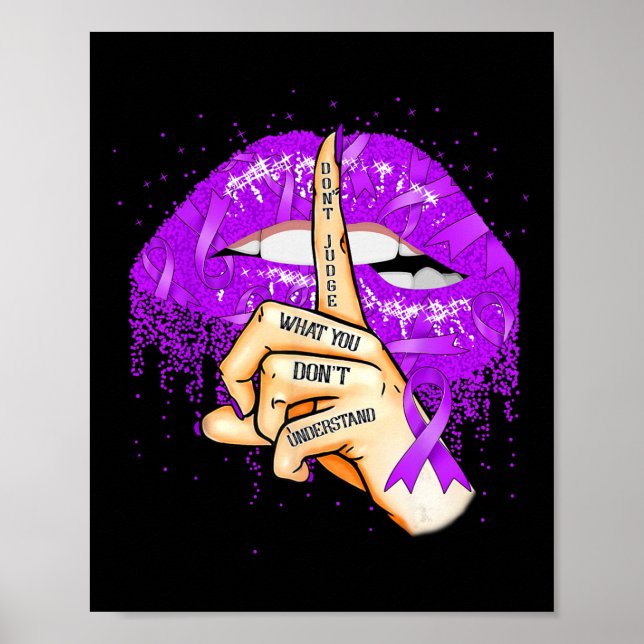 Urteilen Sie nicht, was Sie nicht verstehen, Purp Poster (Vorne)