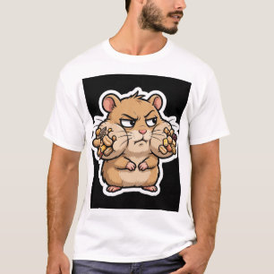 Urteilende Hamster-Seitenansicht Lustig T-Shirt