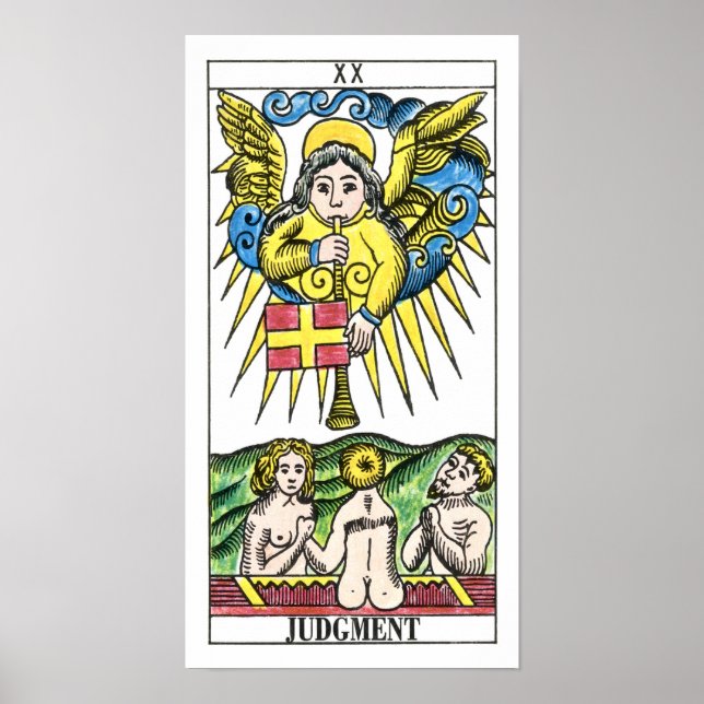 Urteilskarte Tarot Poster (Vorne)