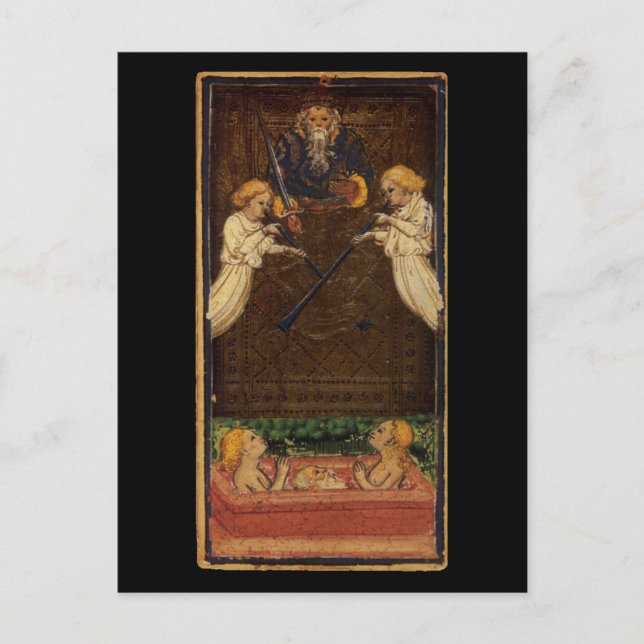 Urteilskarte Tarot Postkarte (Vorderseite)