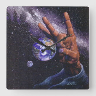 Urteilstag Quadratische Wanduhr