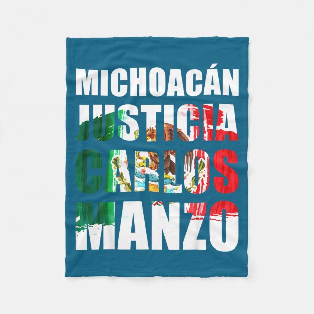 Uruapan Michoacán México, Carlos Manzo, Mexicans M Fleecedecke (Vorderseite)