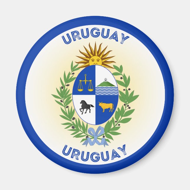 Uruguay-Erbe-Emblem Magnet (Vorne)