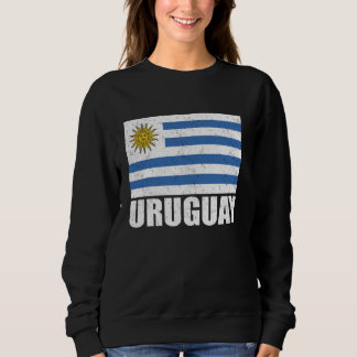 Uruguay Flag Grunge Vintag Souvenir Uruguay Sweatshirt
