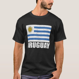 Uruguay Flag Grunge Vintag Souvenir Uruguay T-Shirt