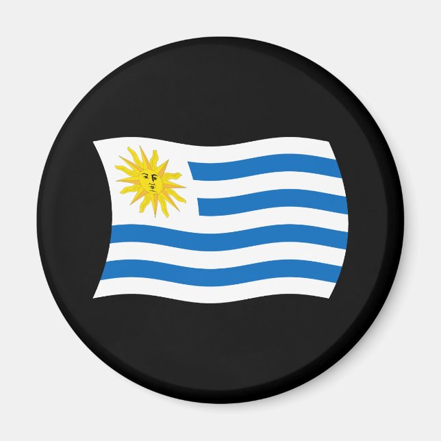 Uruguay Flag Magnet (Vorne)