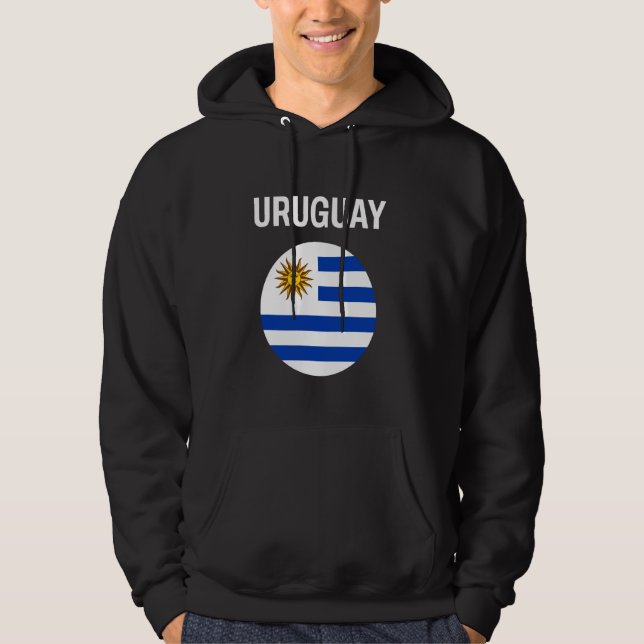 Uruguay Flag Modern Hoodie (Vorderseite)