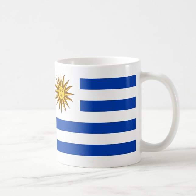 "Uruguay Flag Mug - Bright National Pride Ceramic (Droite)