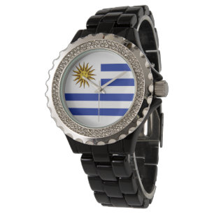 Uruguay-Flagge Armbanduhr