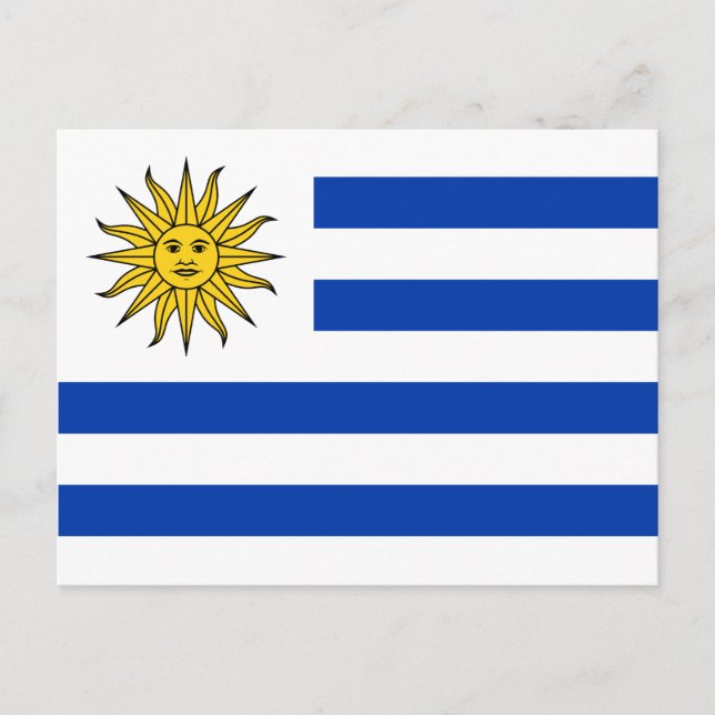 Uruguay Flagge Banda Oriental Postkarte (Vorderseite)