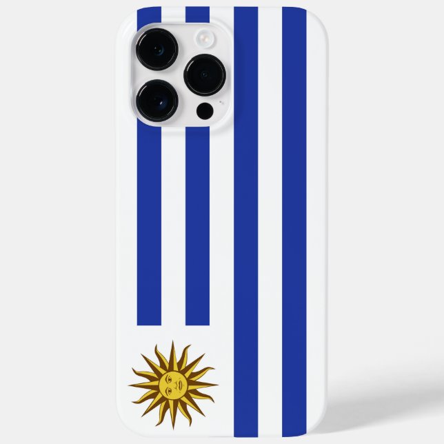 Uruguay-Flagge Case-Mate iPhone 14 Pro Max Hülle (Rückseite)