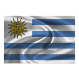 Uruguay-Flagge Fotodruck