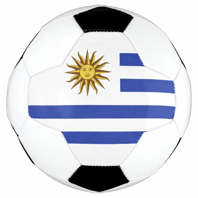 Uruguay-Flagge Fußball (Vorderseite)