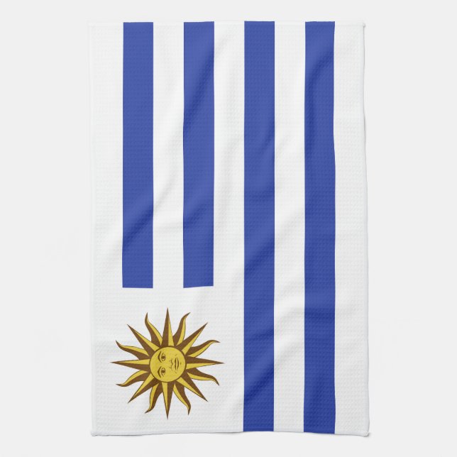 Uruguay-Flagge Geschirrtuch (Vertikal)