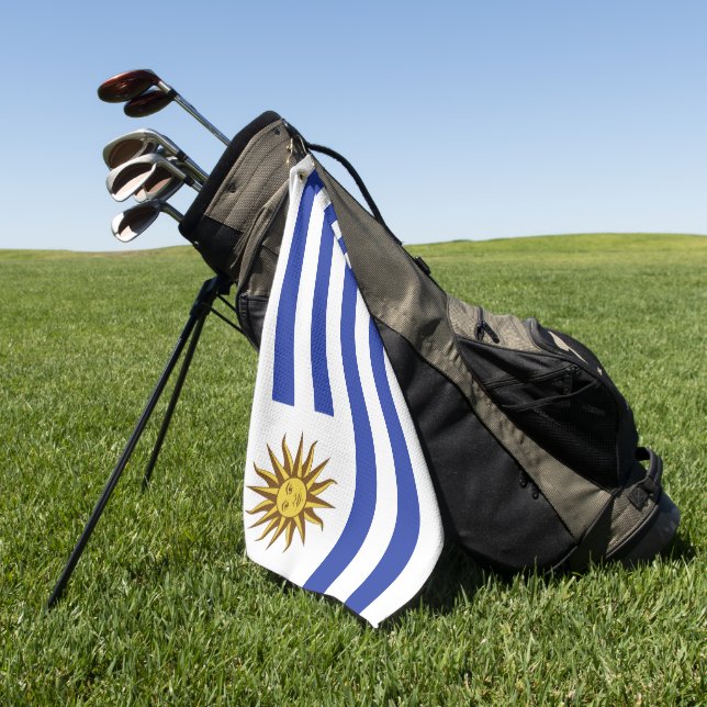 Uruguay-Flagge Golfhandtuch (Gras)