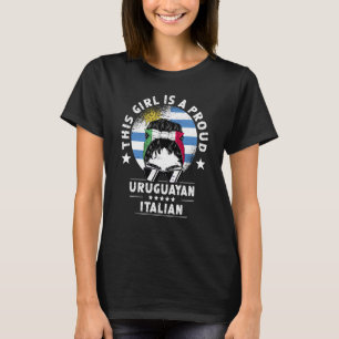 Uruguay-Flagge Italien Erwachsene Frauen Mädchen B T-Shirt