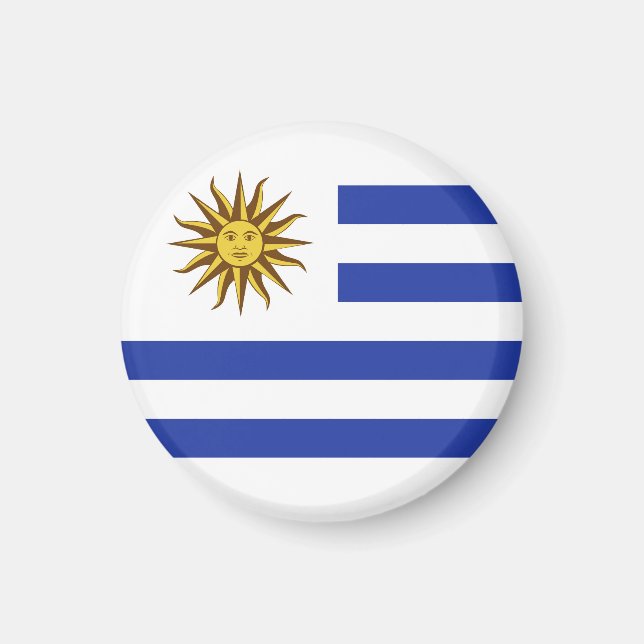 Uruguay-Flagge Magnet (Vorne)
