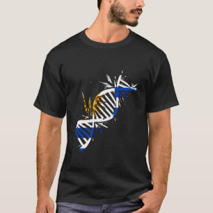 Uruguay-Flagge Molekül DNA Uruguay-Stolz Uruguaya T-Shirt