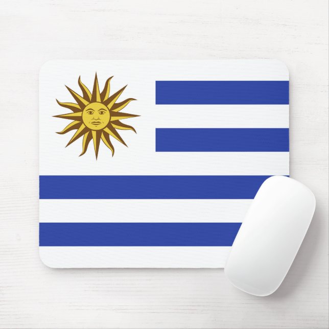 Uruguay-Flagge Mousepad (Mit Mouse)