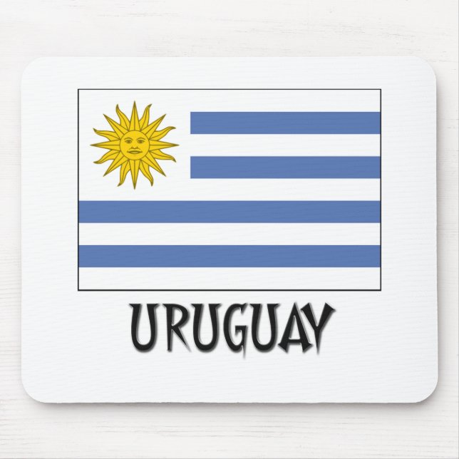 Uruguay-Flagge Mousepad (Vorne)