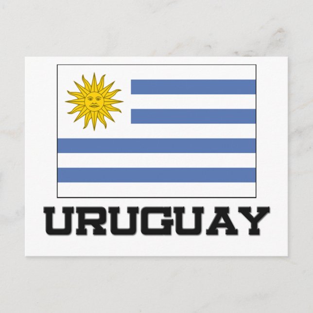 Uruguay-Flagge Postkarte (Vorderseite)