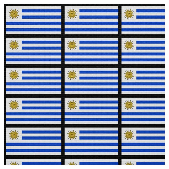 Uruguay-Flagge Stoff (Muster)